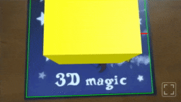 A box displayed in Augmented Reality