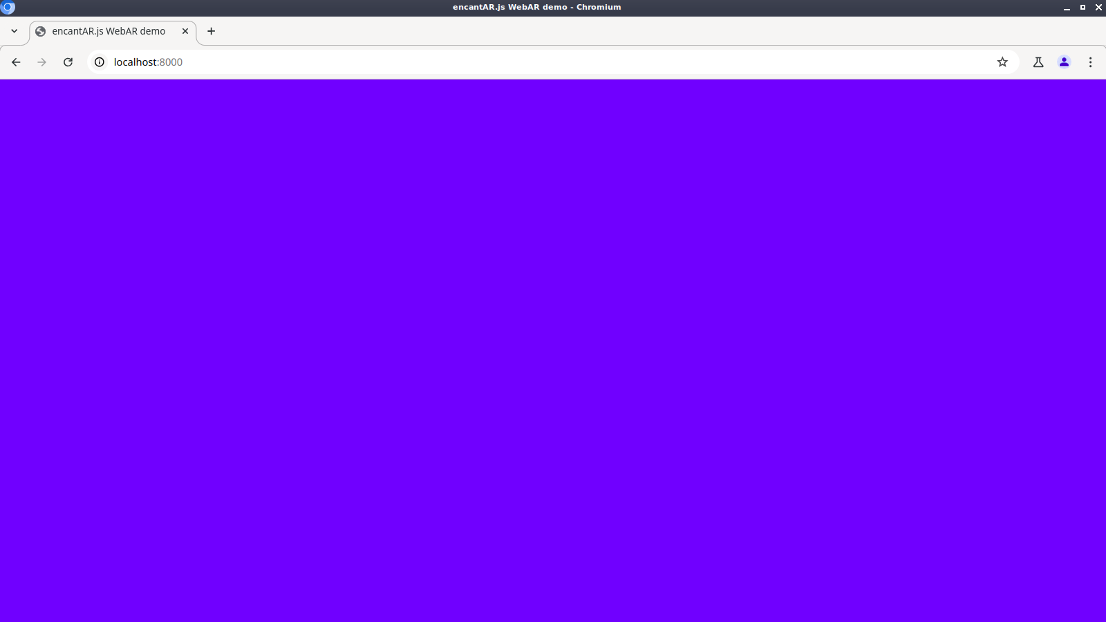 Expected web page