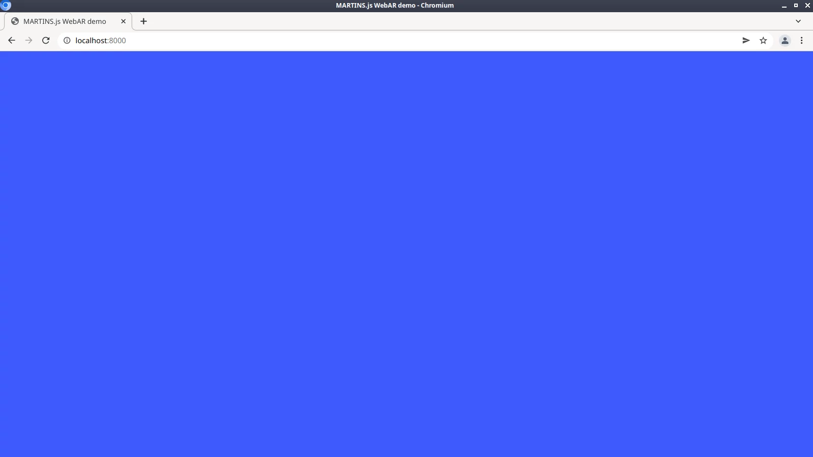 Expected web page